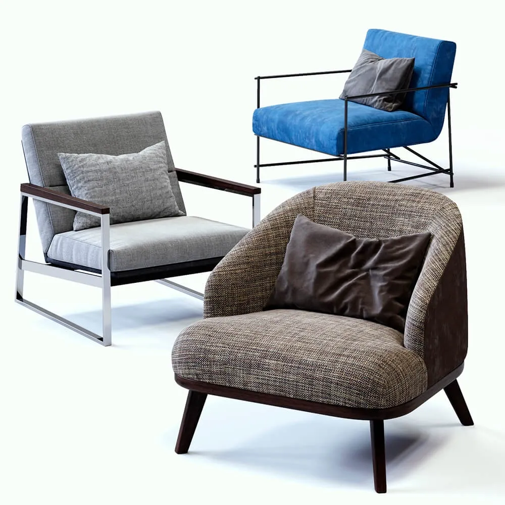 furniture - Ditre Italia armchairs set 3D Model