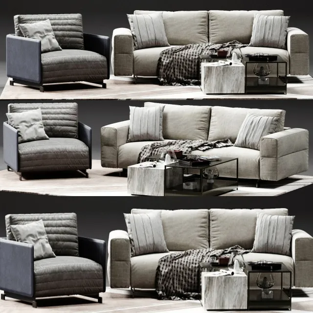 furniture - Ditre Italia Bag sofa 04 3D Model