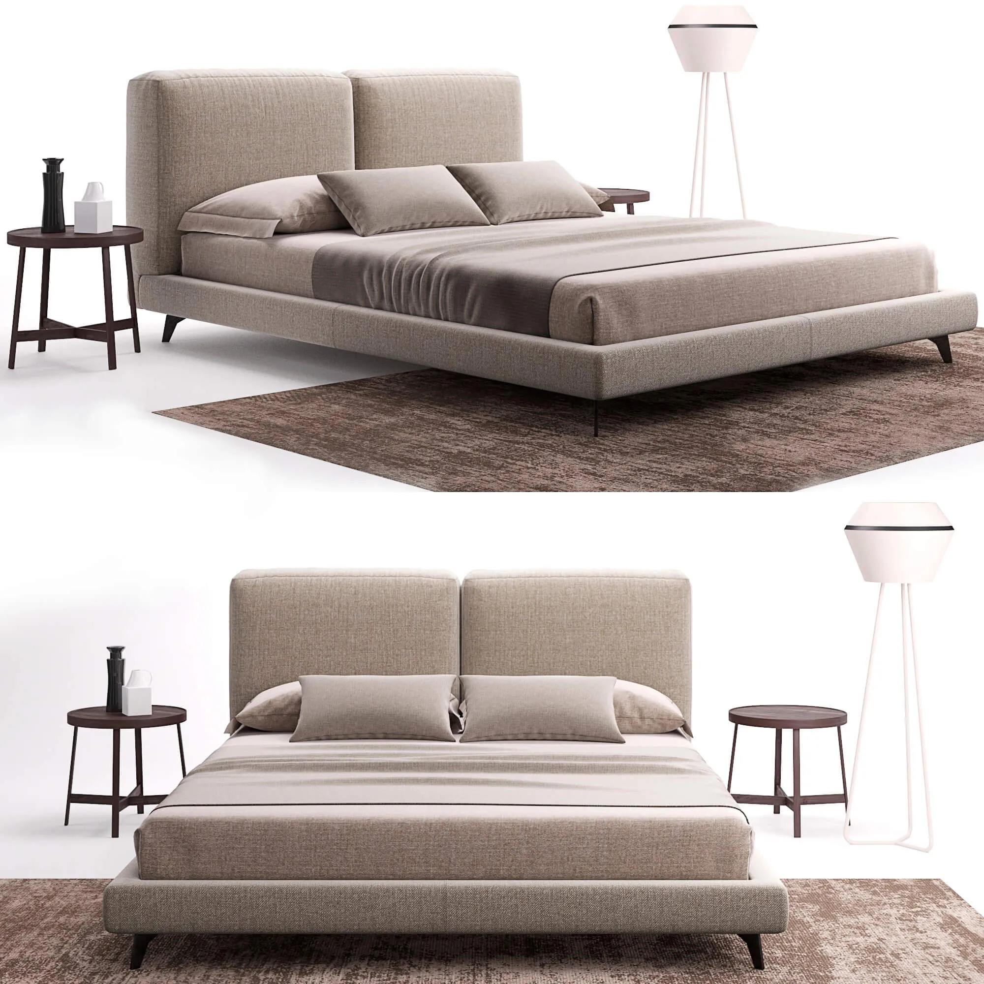 furniture - Ditre Italia bed 3 3D Model