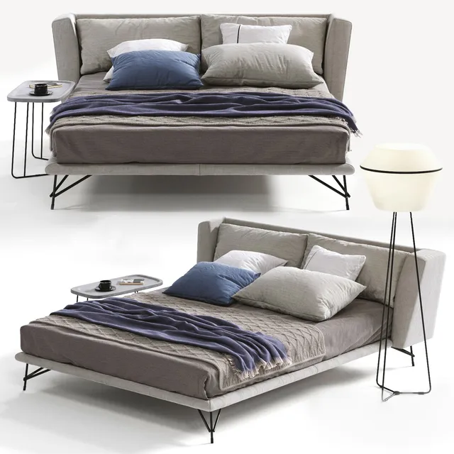 furniture - Ditre Italia Lennox bed 015 3D Model