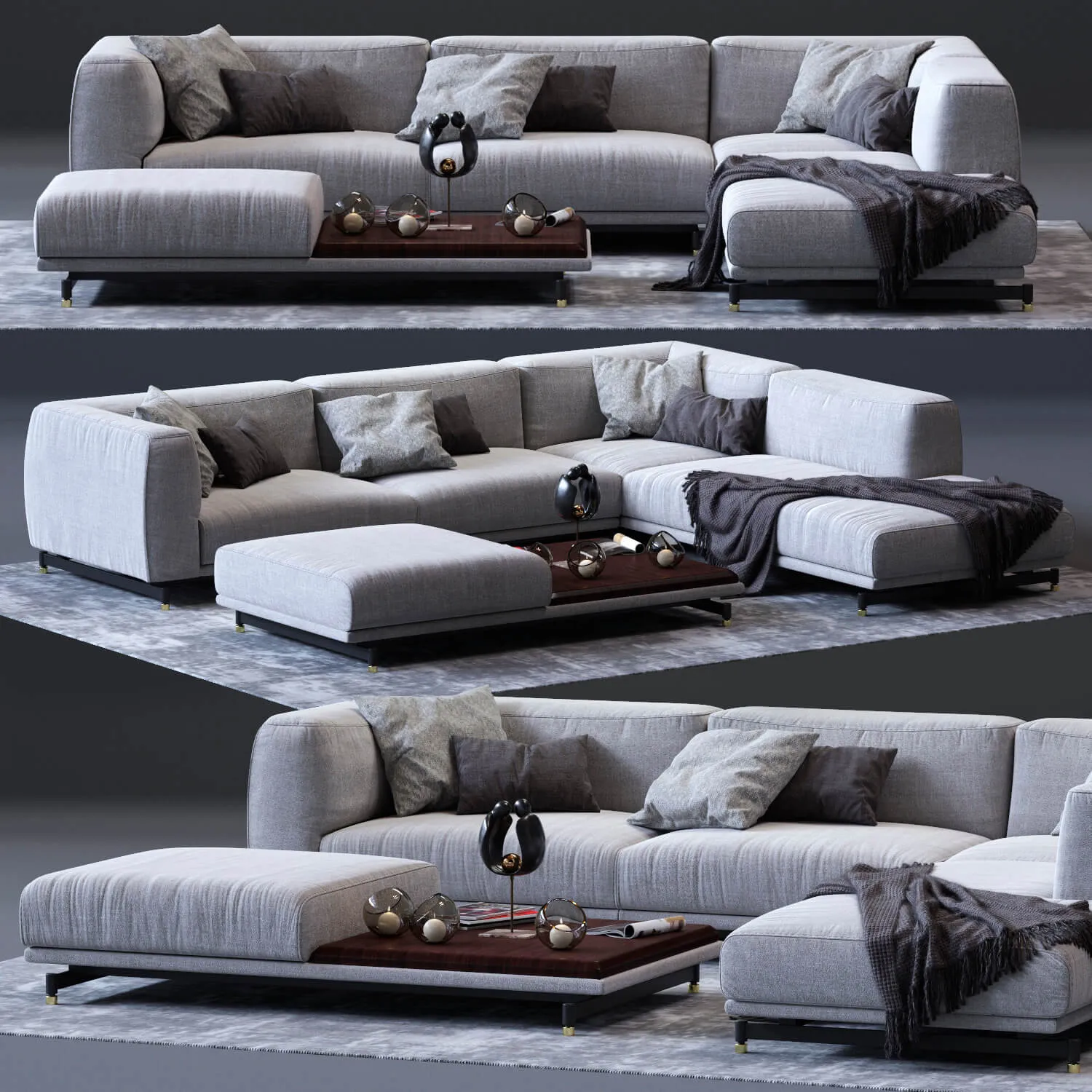 furniture - Ditre Italia sofa 01 3D Model