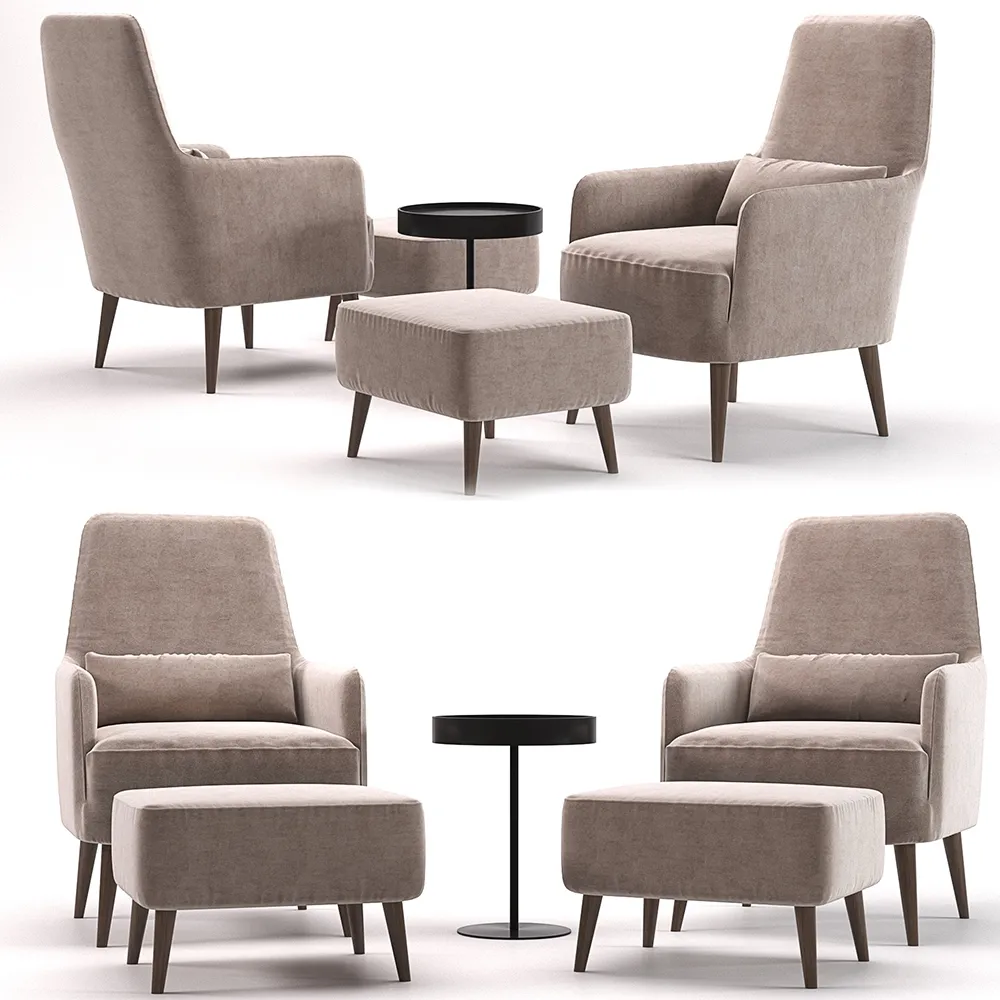 furniture - Ditre Ray armchair 2 3D Model