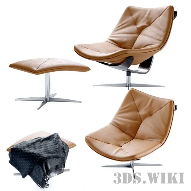 furniture - Dolphin armchair 3D Model