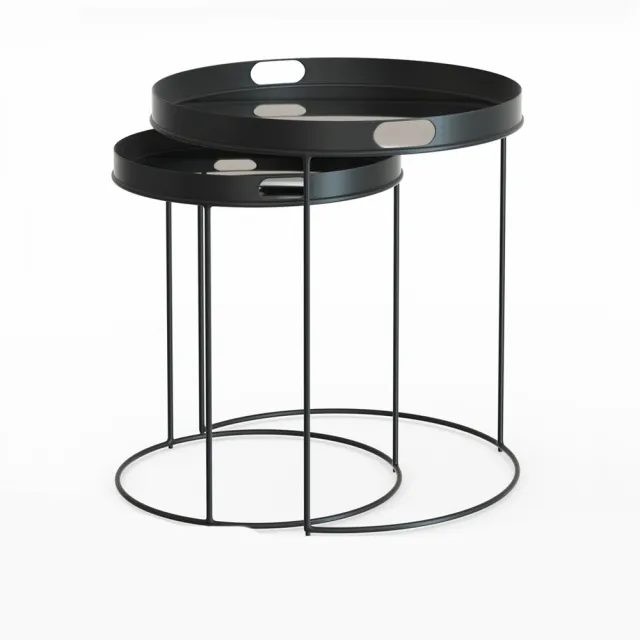 furniture - Dome Deco set of coffee tables 12 3D Model