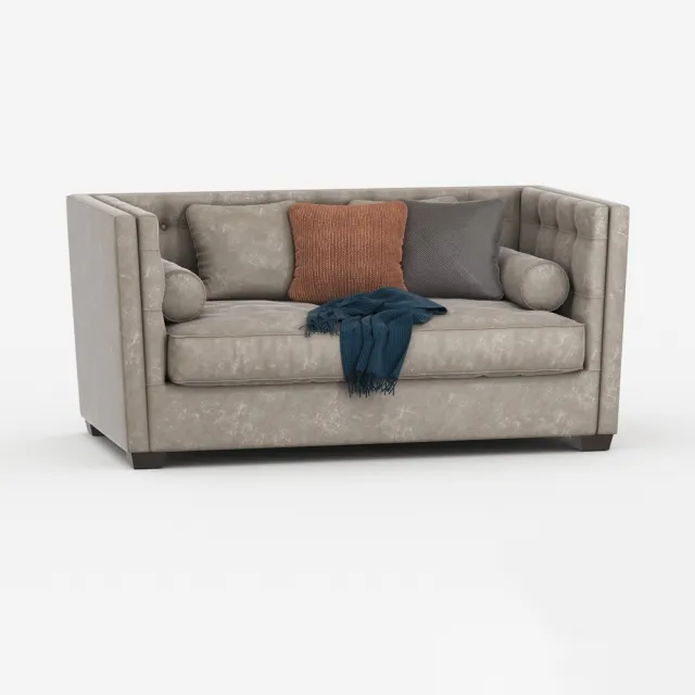 furniture - Dome deco sofa with pillows 3D Model