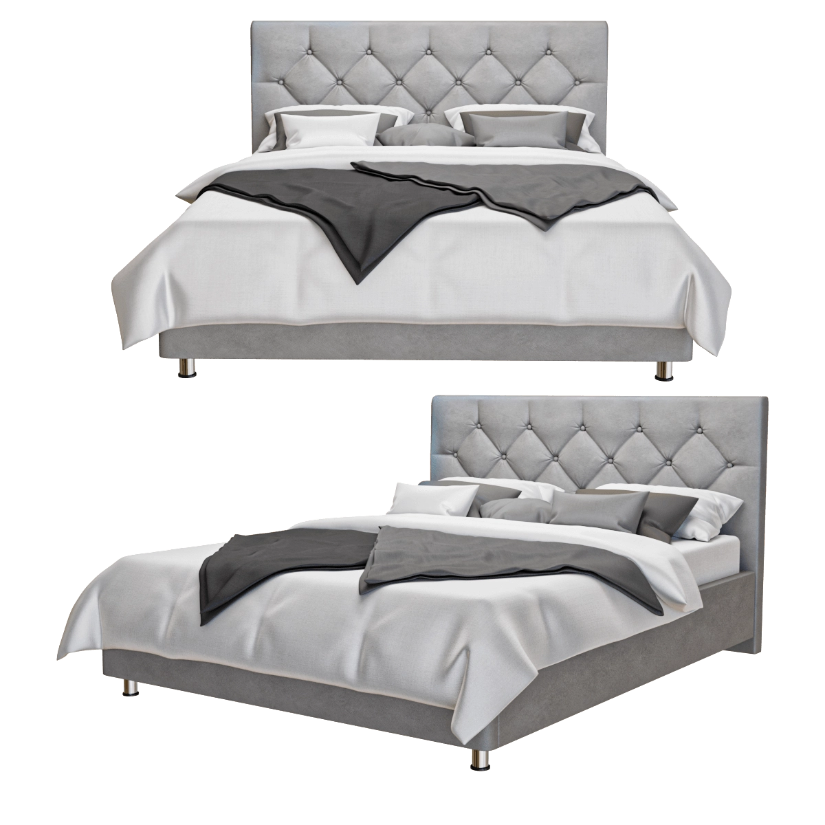 furniture - Double bed Marlena 3D Model