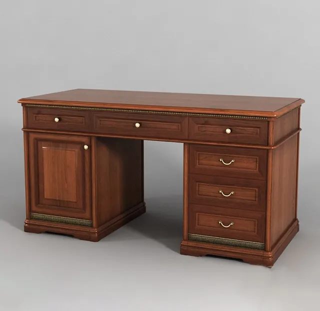furniture - Double pedestal desk Dokonda 3D Model
