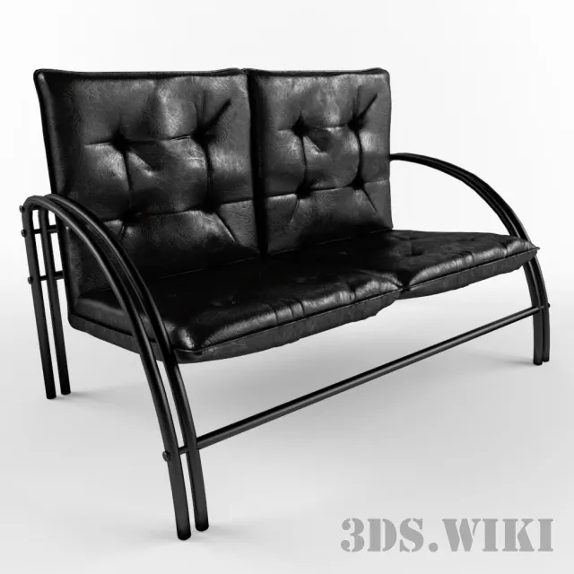 furniture - Double sofa Axel 3D Model
