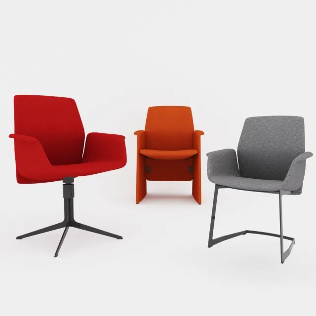 furniture - Downtown Visitor chairs and armchairs: President Executive Managerial Meeting and Visitor 3D Model