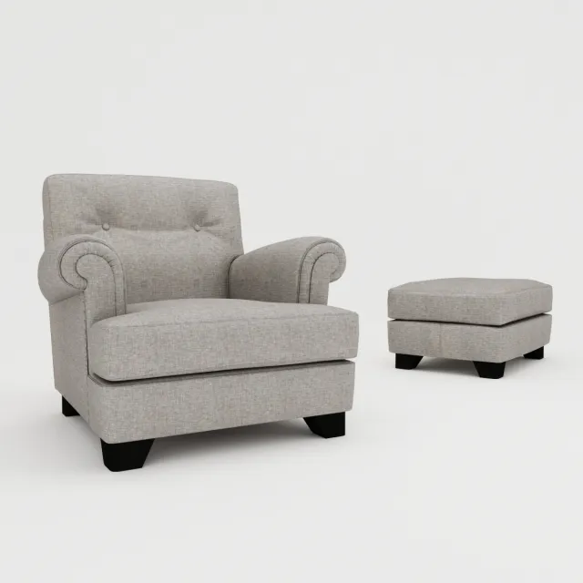furniture - Dream On armchair pouf and sofa 3D Model