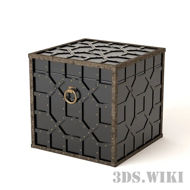 furniture - Dresser black 3D Model