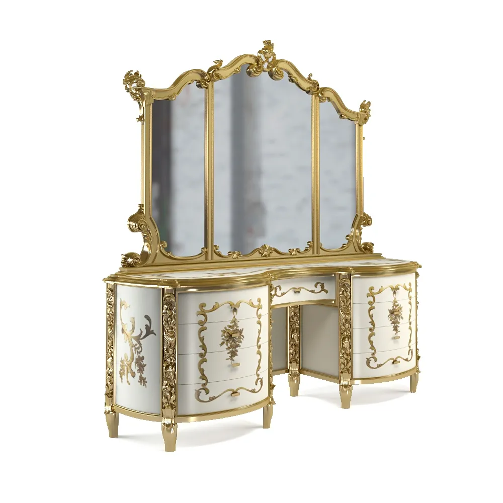 furniture - Dressing table and mirror.MeroniFrancesco.Model Amanda 3D Model