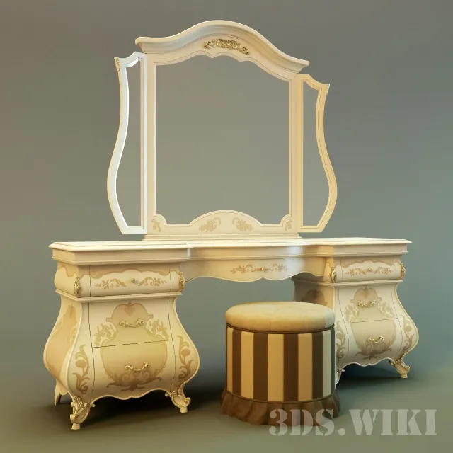 furniture - Dressing table Monreale of the Italian factory Signorini Coco 3D Model
