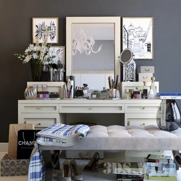 furniture - Dressing Table2 3D Model