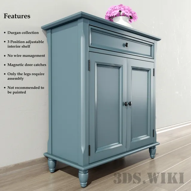 furniture - Durgan Accent Cabinet 3D Model
