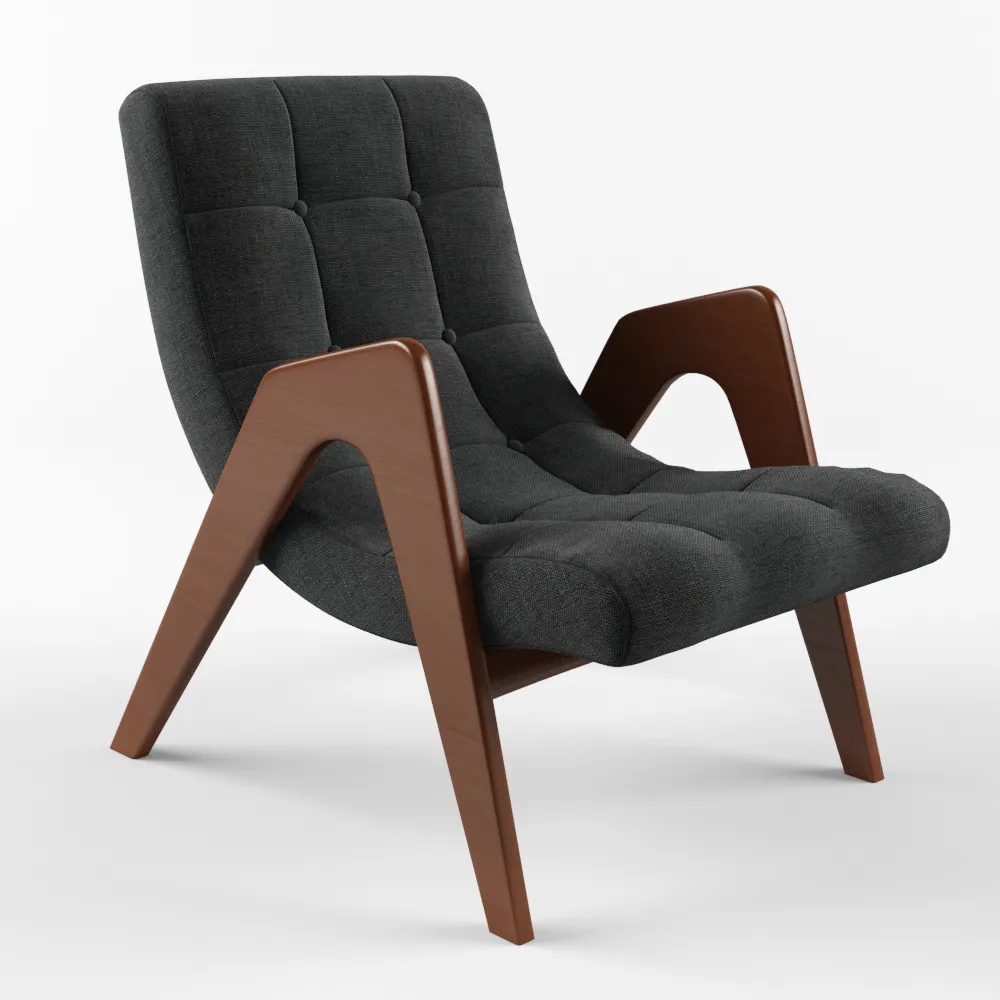furniture - Edison armchair 07 3D Model