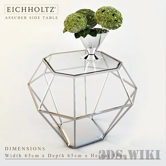 furniture - EICHHOLTZ ASSCHER coffee table with plant 3D Model