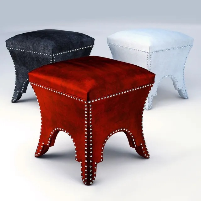 furniture - Eichholtz La Cigale Stool 3D Model