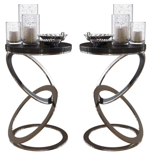 furniture - Eichholtz side table Bowls with accessories 3D Model