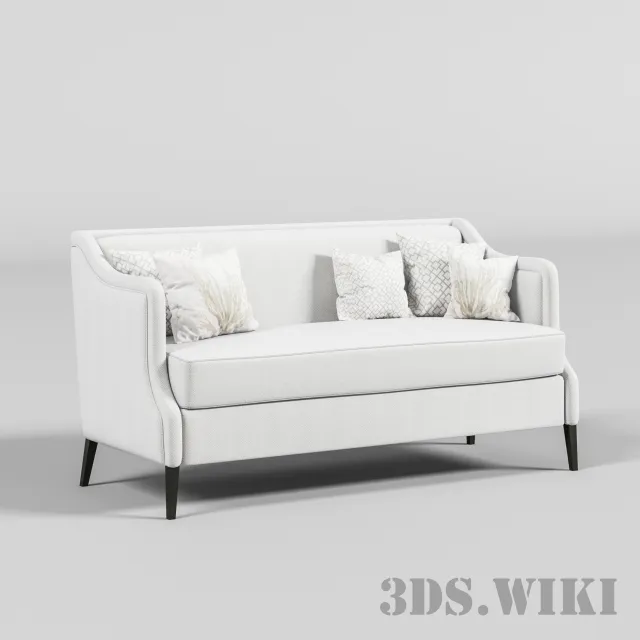 furniture - Elegant sofa Soft 3D Model