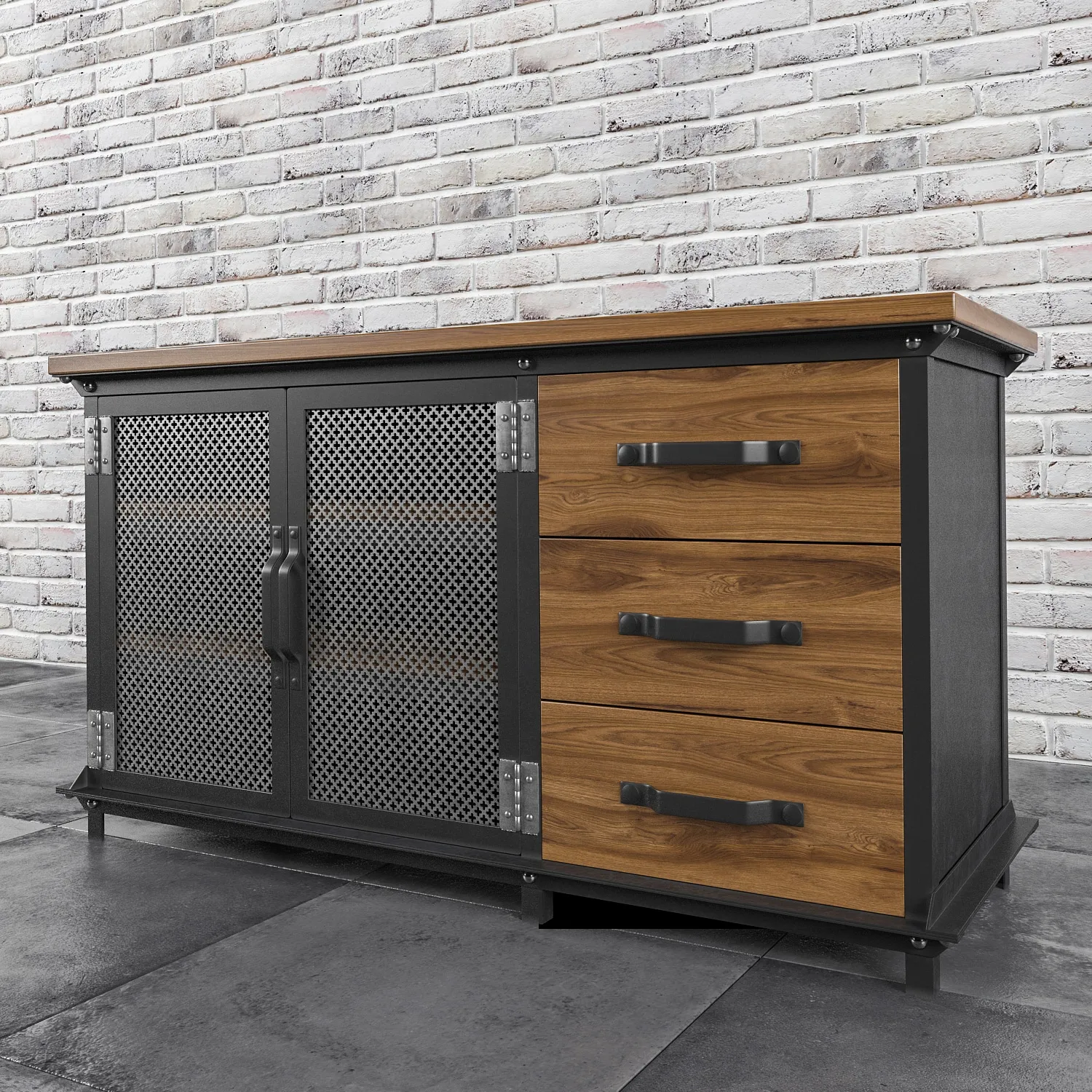 furniture - Ellis Console chest of drawer 8 3D Model