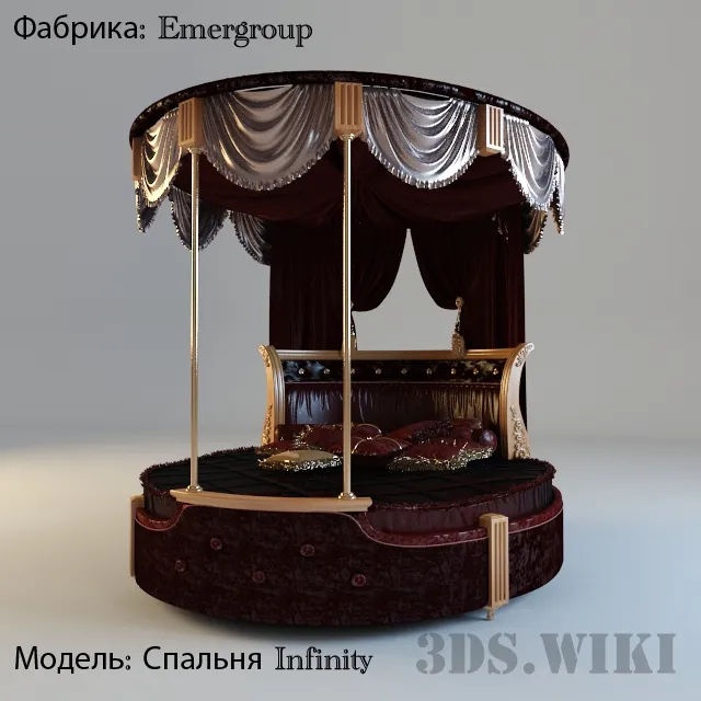 furniture - Emergroup Infinity bed 3D Model