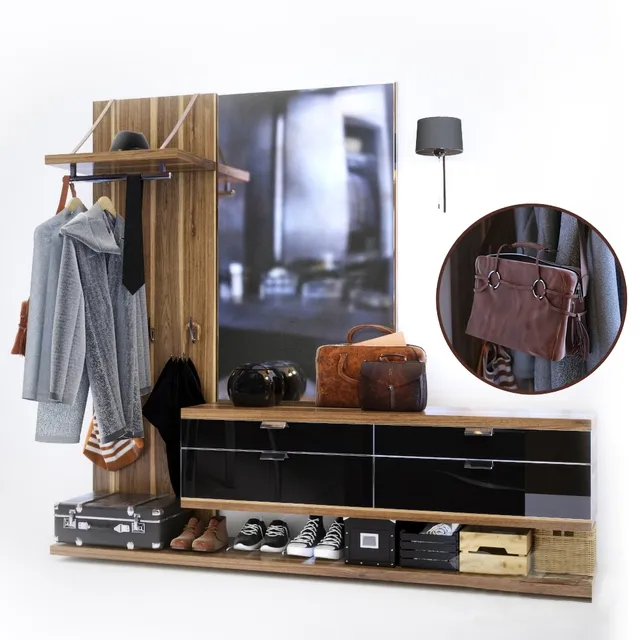 furniture - Entrance Hall With Filling 1 3D Model