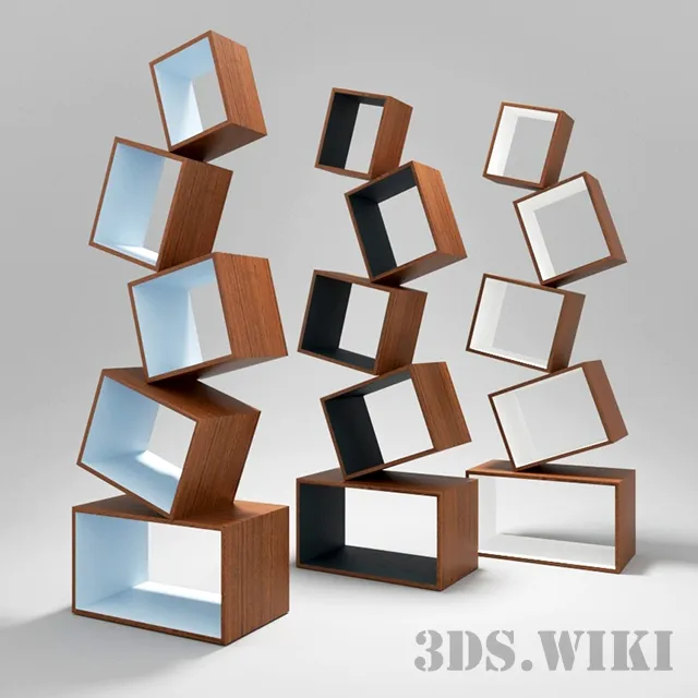 furniture - Equilibrium bookshelf 3D Model