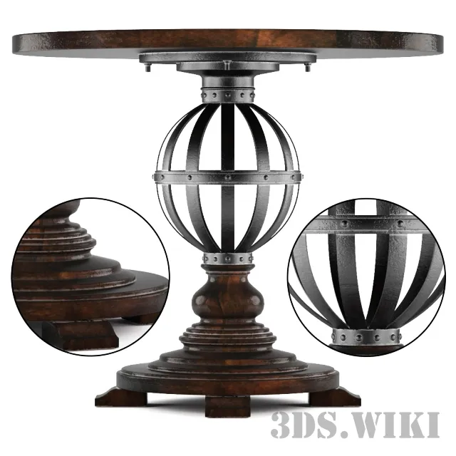 furniture - European Farmhouse Provencal Gardens Table 3D Model