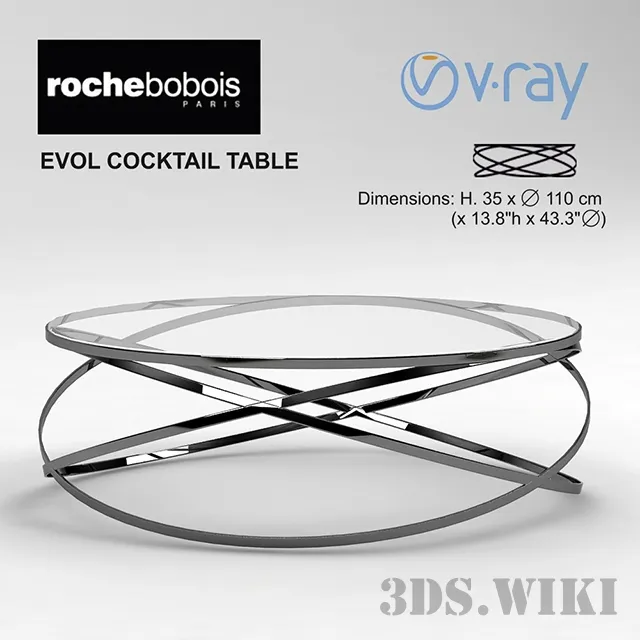 furniture - Evol Cocktail table 3D Model