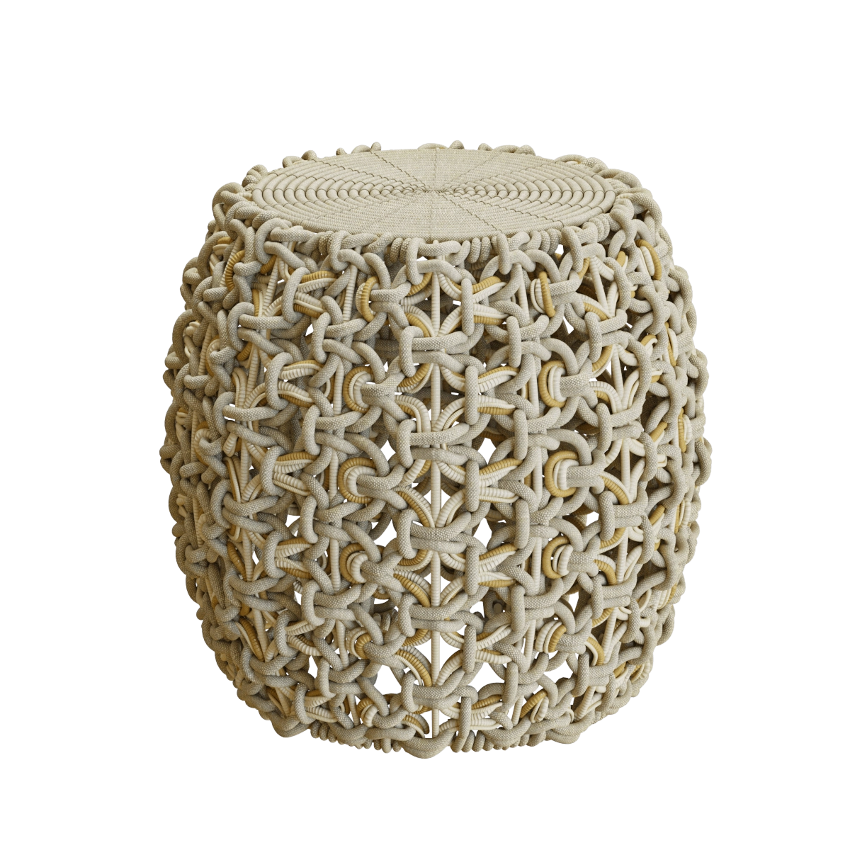 furniture - Fabric pouf 3D Model