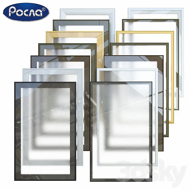 Furniture facades made of aluminum profile systems "grew F» 3D Model