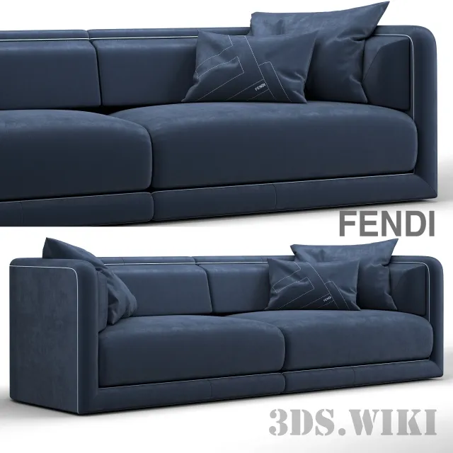 furniture - Fendi Casa Conrad Maxi Sofa 3D Model