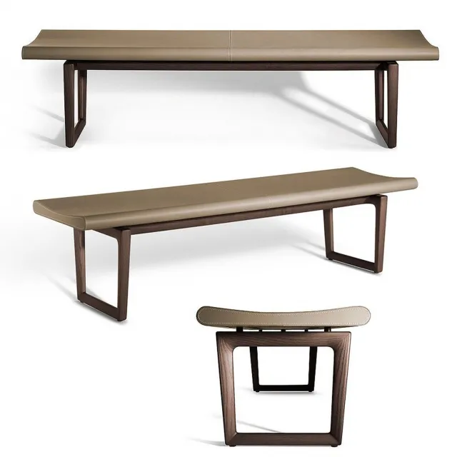 furniture - Fidelio bench Poltrona Frau 3D Model
