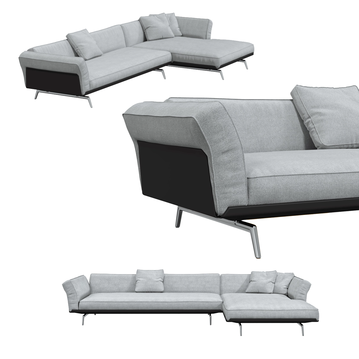 furniture - Flexform Este sofa 3D Model