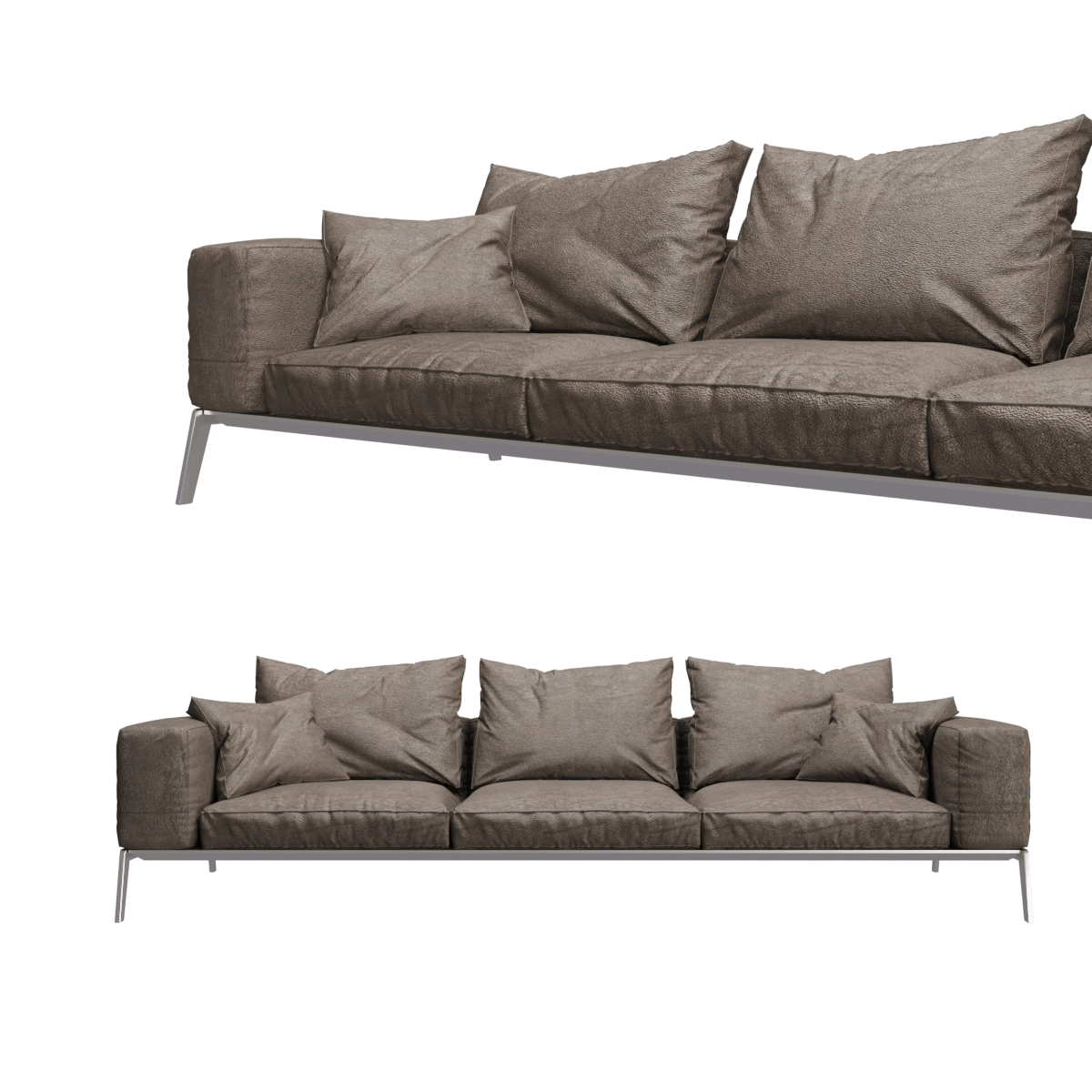 furniture - Flexform Lifesteel sofa 3D Model