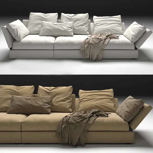 furniture - Flexform sofa 003 3D Model