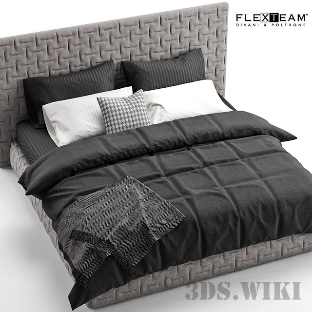 furniture - FLEXTEAM MARCEL bed 3D Model