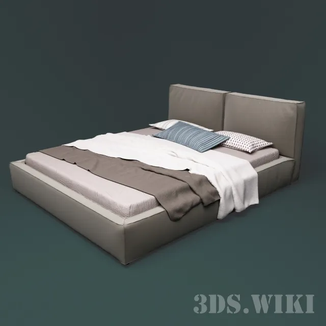 furniture - Flexteam Slim-one bed 3D Model