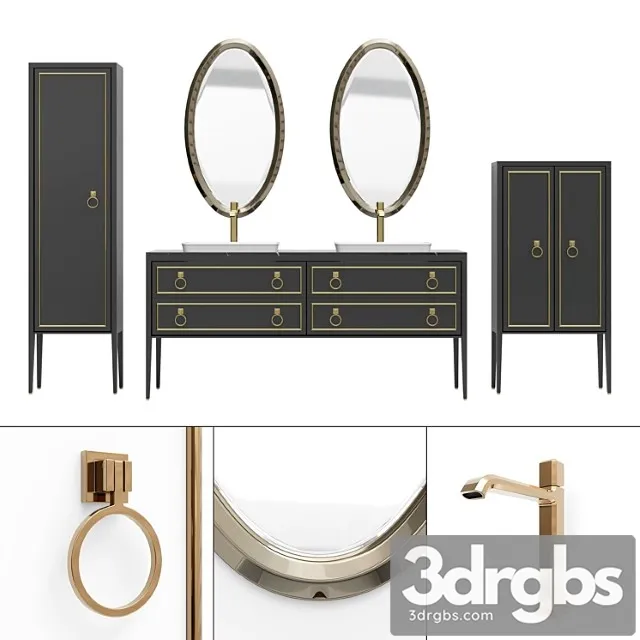 Furniture for a Bathtub Elegance Napoleon 3 by Mia Italia 3D Model Free