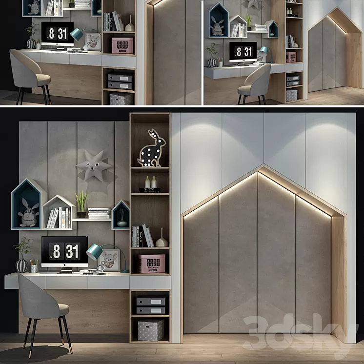 Furniture for a children 0137 3D Model