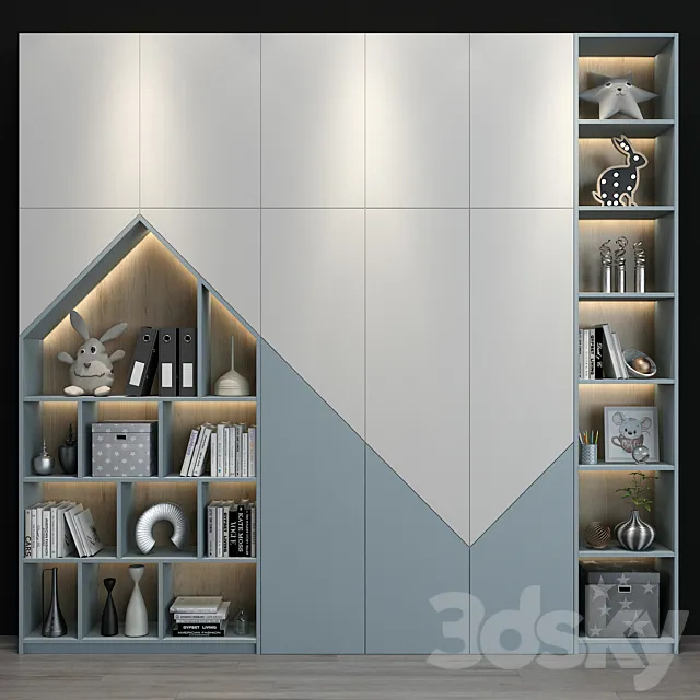 Furniture for a children 0192 3D Model