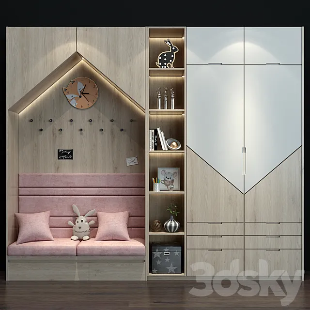 Furniture for a children 0212 3D Model