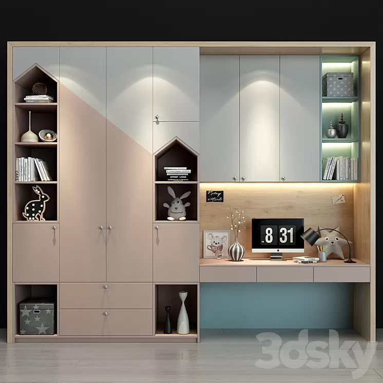 Furniture for a children 0243 3D Model