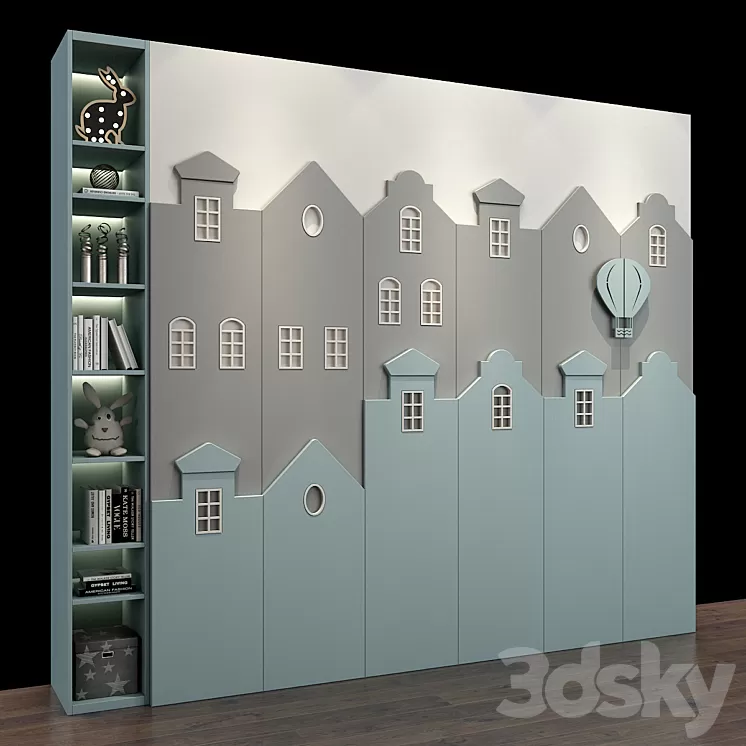 Furniture for a children 0251 3D Model