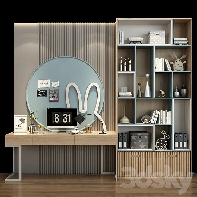 Furniture for a children 0258 3D Model