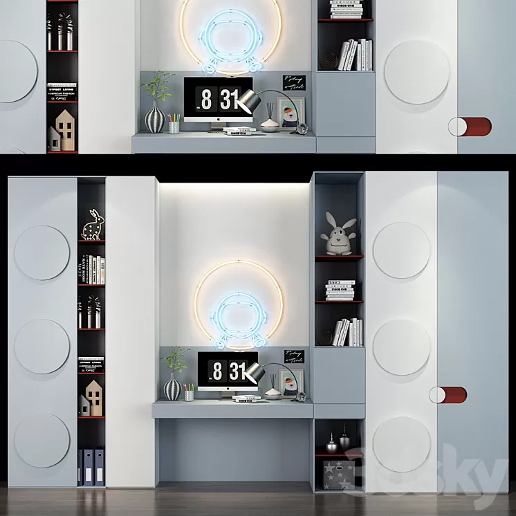 Furniture for a children 0275 3D Model