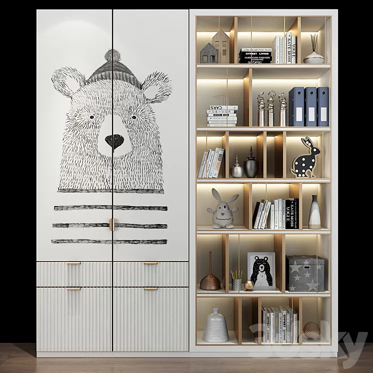 Furniture for a children 0280 3D Model