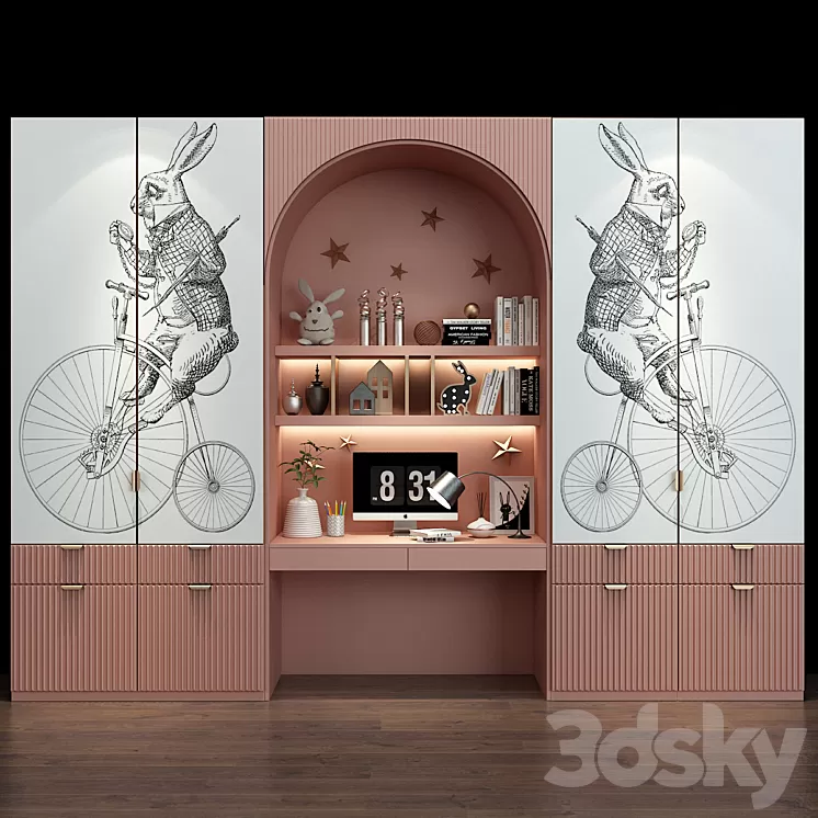 Furniture for a children 0284 3D Model