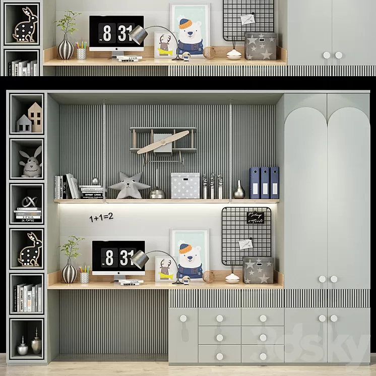 Furniture for a children 0326 3D Model